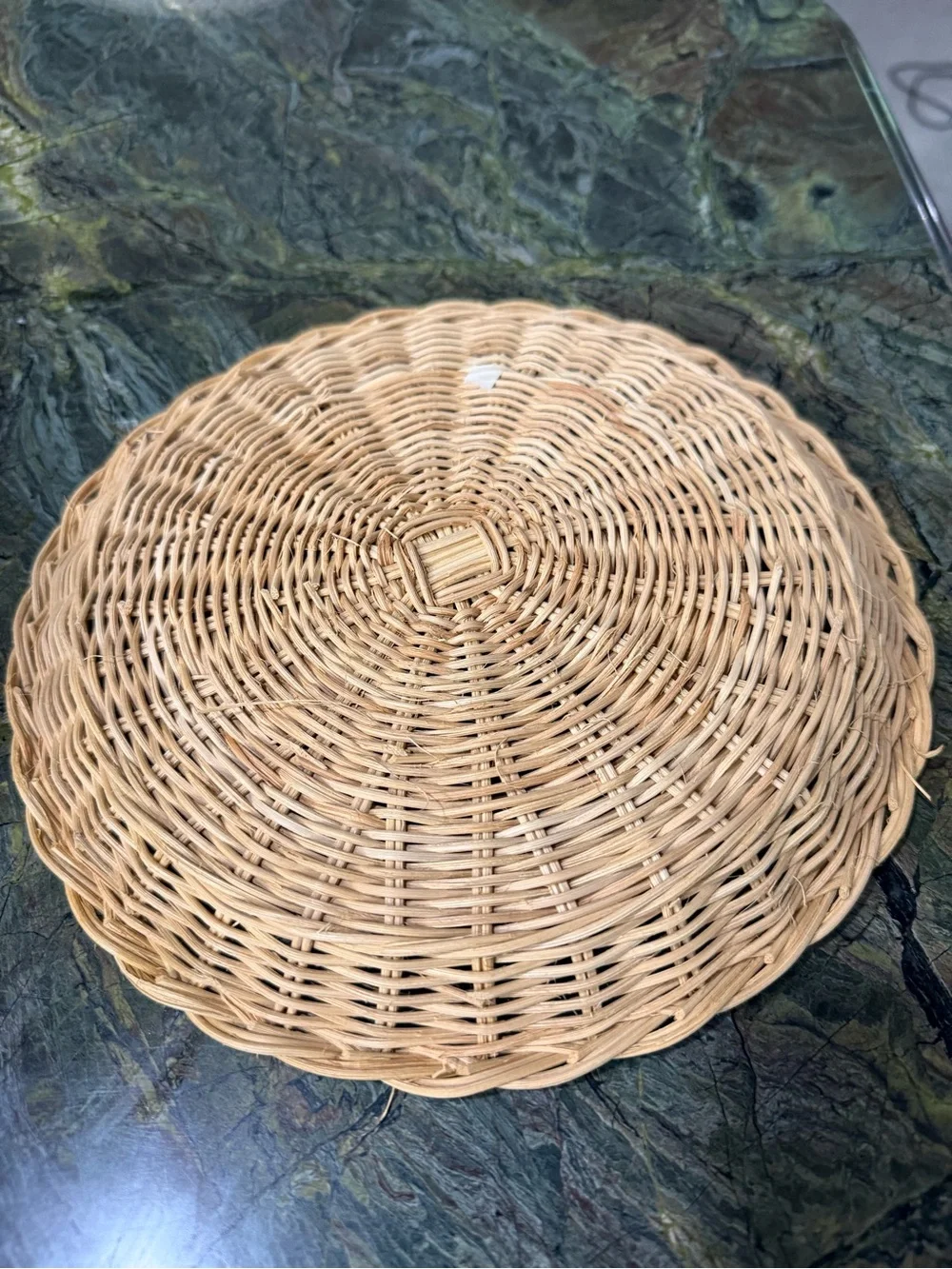 Handwoven Natural Rattan Storage Holder  for Paper Plates 12